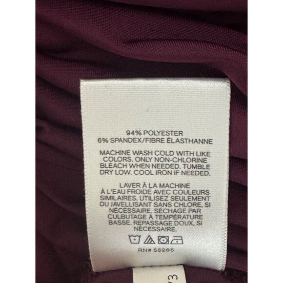 Express Deep Purple Buttery-Soft Dolman Long Sleeves Blouson Top Shirt Size S/P - Picture 6 of 7